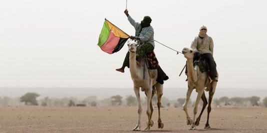 Démonstration de soutien au MNLA par des touaregs à Kidal, en juillet.